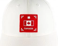 Black Clover Men's Canada Represent Fitted Golf Hat White