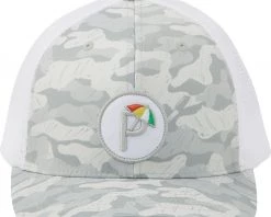 PUMA X Arnold Palmer Men's Palmer Camo P Snapback Golf Cap White/green