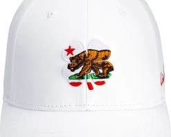 Black Clover Men's Cali Classic Snapback Golf Hat White