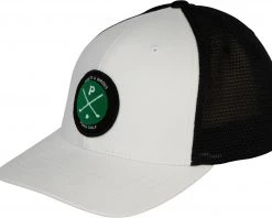 PUMA Men's Partender Snapback Golf Hat White/black