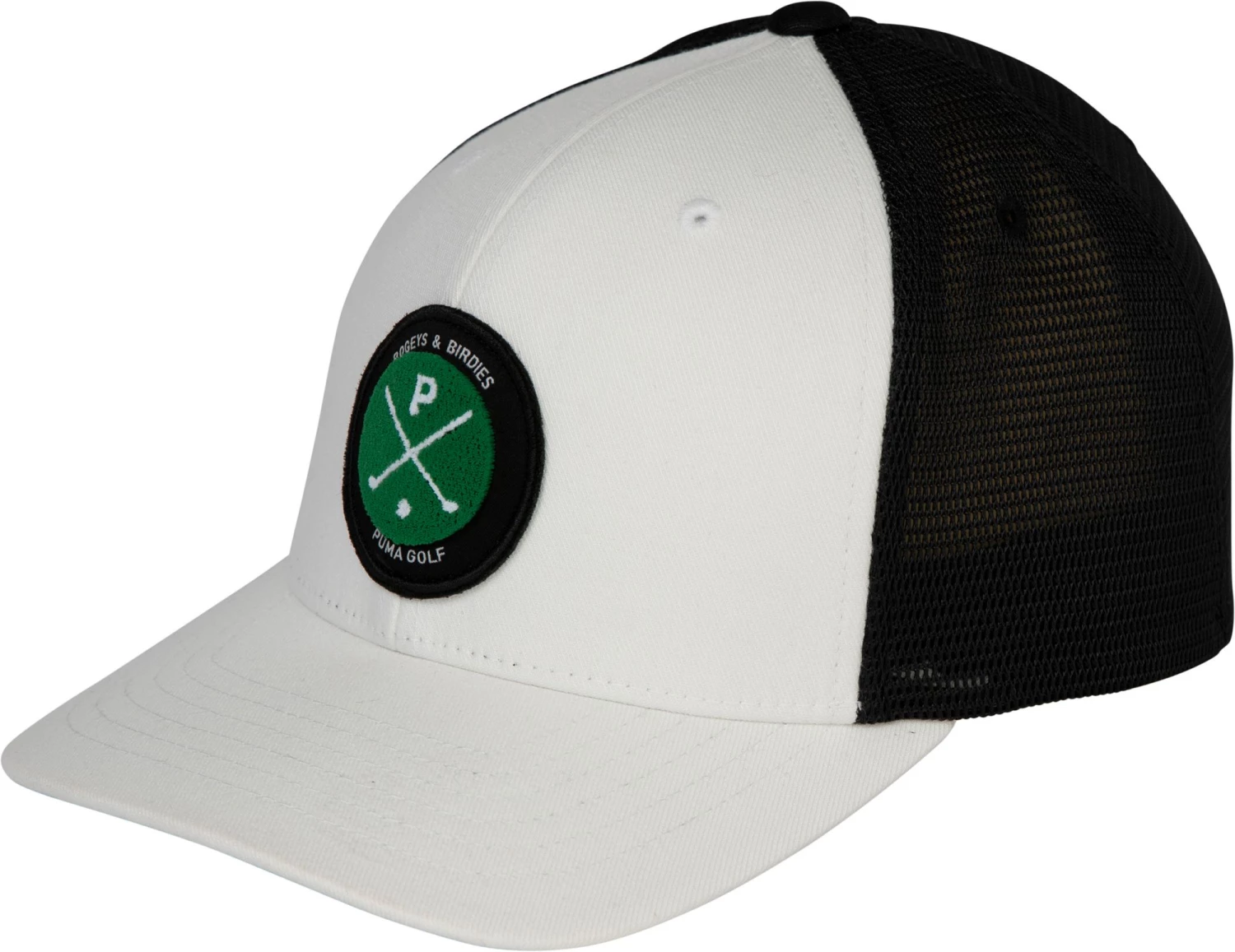 PUMA Men's Partender Snapback Golf Hat White/black 3 PUMA Men's Partender Snapback Golf Hat White/black