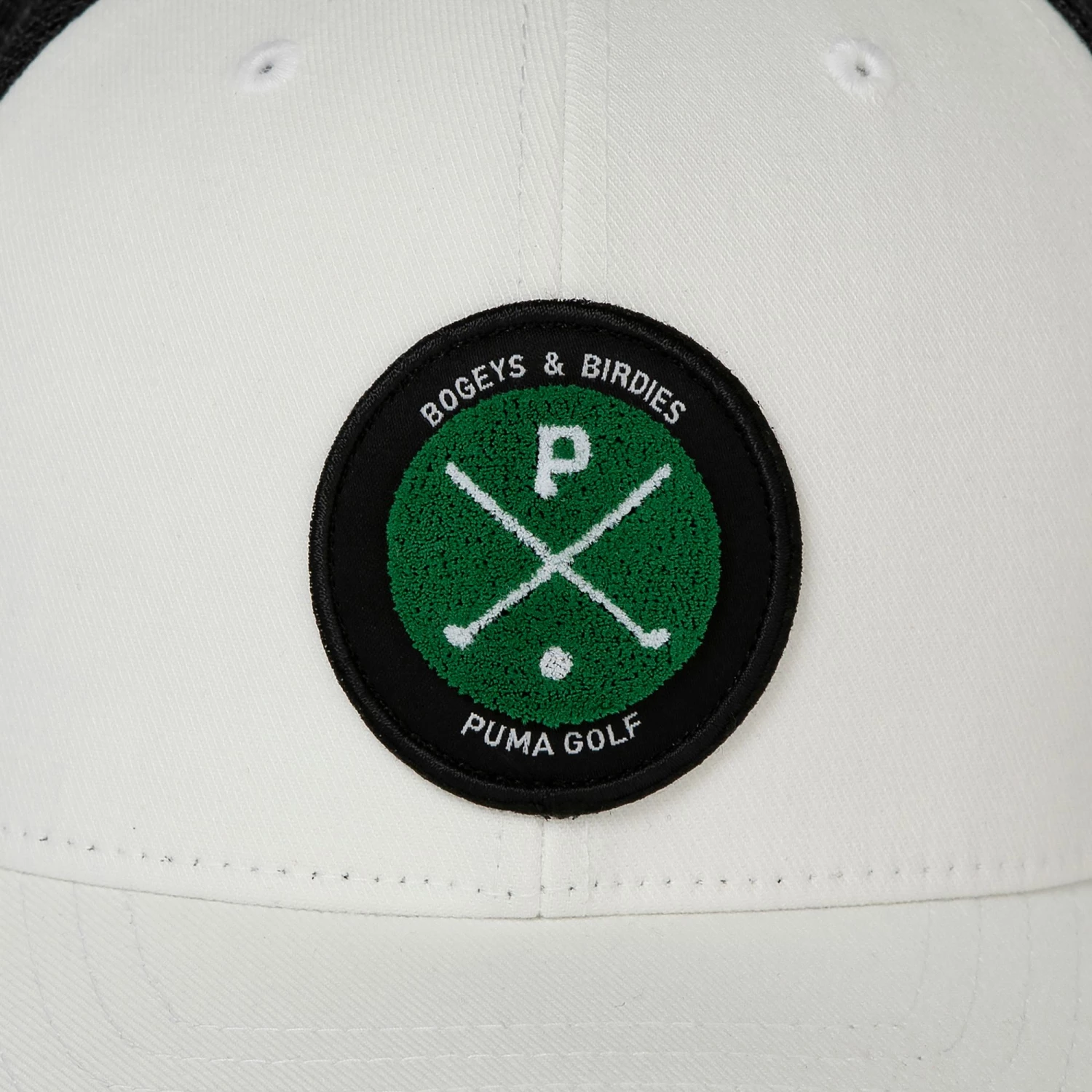 PUMA Men's Partender Snapback Golf Hat White/black 6 PUMA Men's Partender Snapback Golf Hat White/black - Image 4