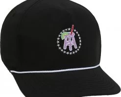 Barstool Sports Men's Transfusion Imperial Rope Golf Hat Black/white
