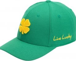 Black Clover Men's Sweet Lid 2 Fitted Golf Hat Green -Golf Hats Sales Store unnamed file 1172