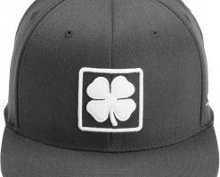 Black Clover Men's Square Tropics 1 Snapback Golf Hat Charcoal