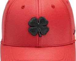 Black Clover Men's Pro Luck Fitted Golf Hat Red
