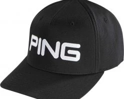 PING Men's Tour Structured Golf Hat Black/white