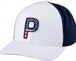 PUMA Men's Pars & Stripes Snapback Golf Hat Bright White
