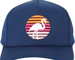 Waggle Men's Flamingo Oasis Golf Hat Navy