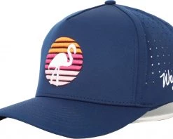 Waggle Men's Flamingo Oasis Golf Hat Navy -Golf Hats Sales Store unnamed file 1271