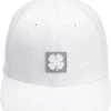 Black Clover Men's Fresh Luck 6 Fitted Golf Hat White -Golf Hats Sales Store unnamed file 1342