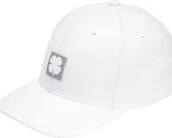 Black Clover Men's Fresh Luck 6 Fitted Golf Hat White -Golf Hats Sales Store unnamed file 1344
