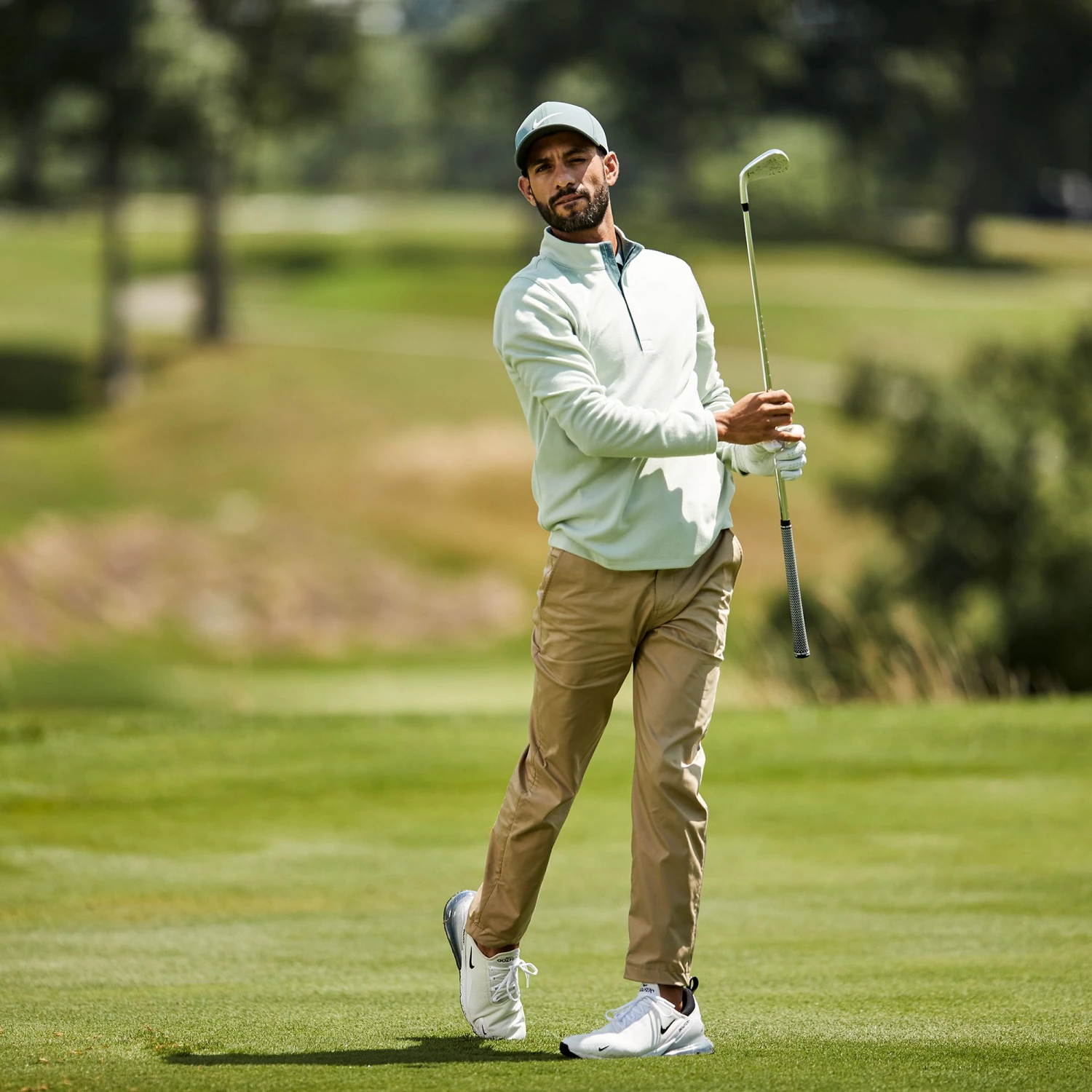 Nike Men's 2021 Aerobill Classic99 Perforated Golf Hat White/black 5 Nike Men's 2021 Aerobill Classic99 Perforated Golf Hat White/black - Image 3