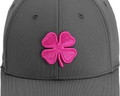 Black Clover BC Pure 1 Fitted Golf Hat For Men Charcoal