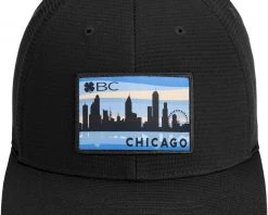 Black Clover Men's Chicago Resident Fitted Golf Hat Light Blue