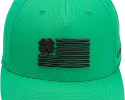 Black Clover Men's Clover Nation 14 Snapback Golf Hat Kelly Green