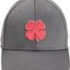 Black Clover Men's Premium Clover 100 Fitted Golf Hat Charcoal -Golf Hats Sales Store unnamed file 1435