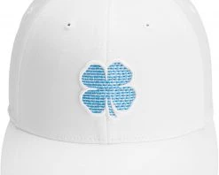 Black Clover Men's Inside Line Snapback Golf Hat White