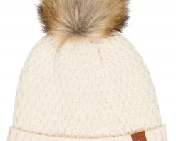 Callaway Women's Pom Pom Golf Beanie Dark Red