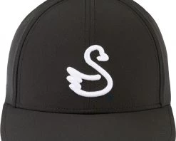 Swannies Men's The Delta Snapback Golf Hat Black/white