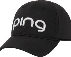 PING Golf Women's Tour Vented Delta Golf Hat Black/white