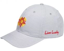 Black Clover Men's New Mexico Flag Cloud Golf Hat Grey -Golf Hats Sales Store unnamed file 1498