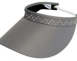 Glove It Women's Bling Coil Golf Visor Grey