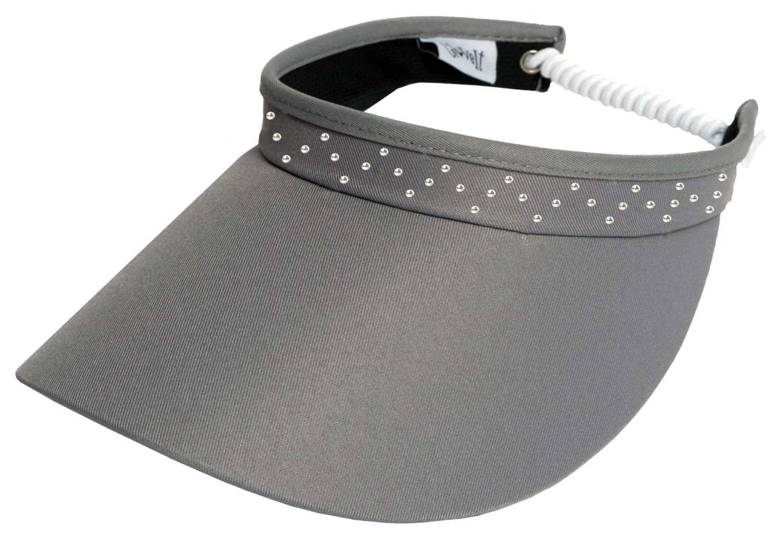 Glove It Women's Bling Coil Golf Visor Grey 3 Glove It Women's Bling Coil Golf Visor Grey