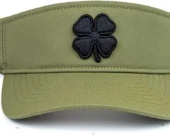 Black Clover Men's Premier Golf Visor Black/olive