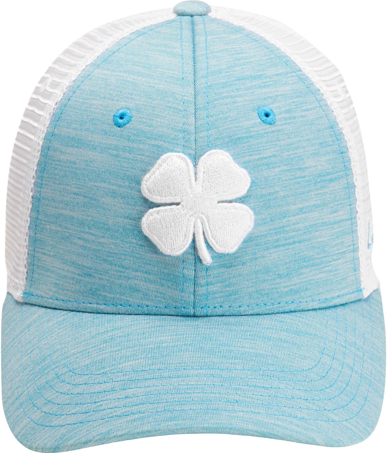 Black Clover Men's Perfect Luck 6 Fitted Golf Hat Light Blue 3 Black Clover Men's Perfect Luck 6 Fitted Golf Hat Light Blue