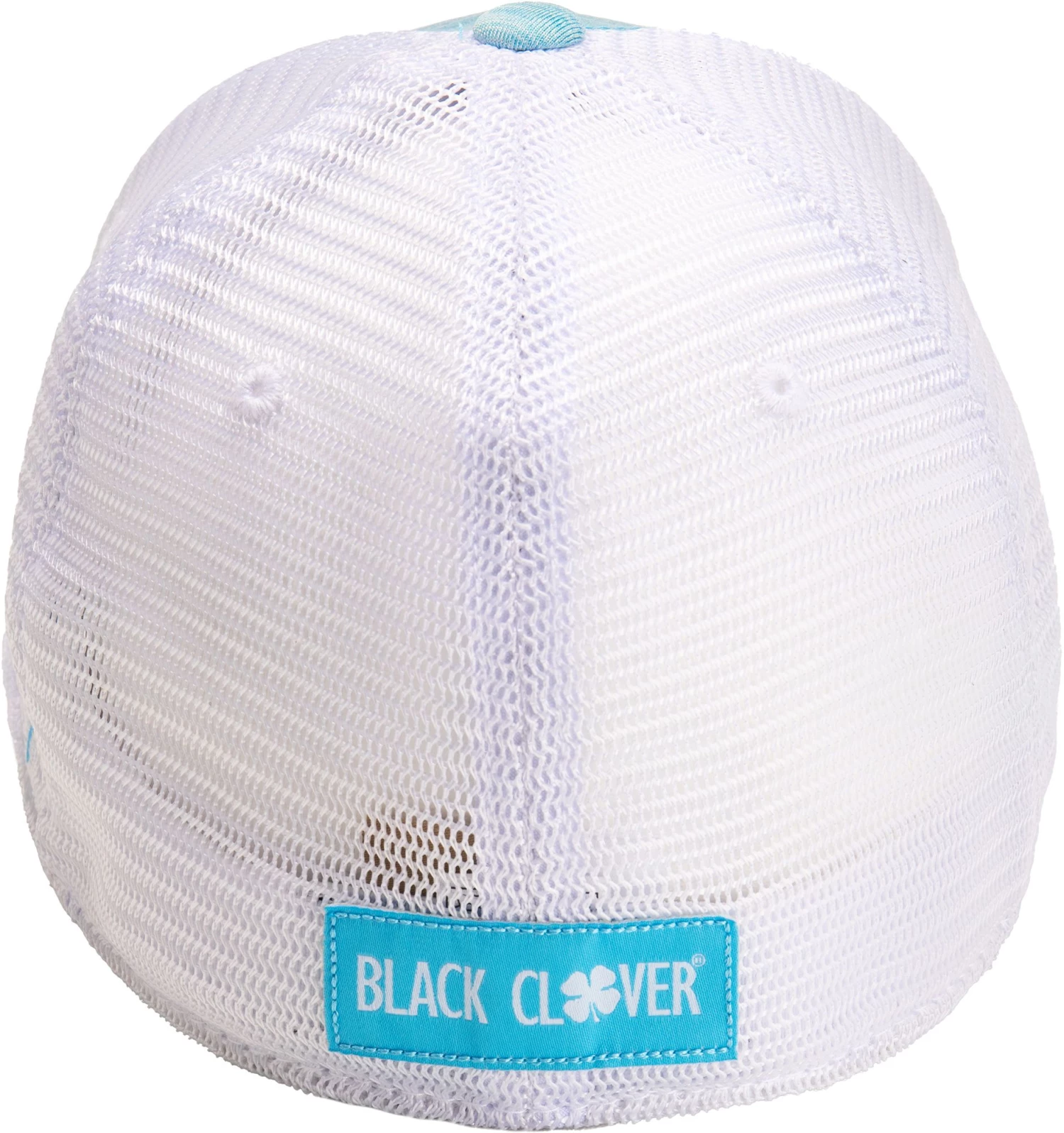 Black Clover Men's Perfect Luck 6 Fitted Golf Hat Light Blue 4 Black Clover Men's Perfect Luck 6 Fitted Golf Hat Light Blue - Image 2