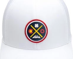 Black Clover Men's Colorado Vibe Snapback Golf Hat White
