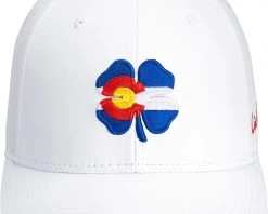 Black Clover Men's Colorado Classic Snapback Golf Hat White