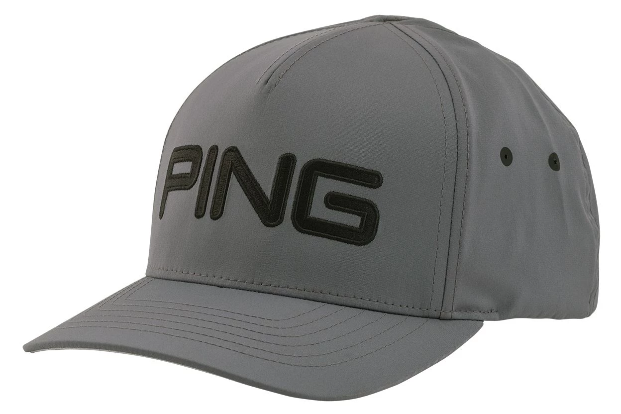 PING Men's Structured Fitted Golf Hat Black 3 PING Men's Structured Fitted Golf Hat Black