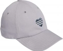 Adidas Women's 2020 3-Stripe Heart Golf Hat Berry