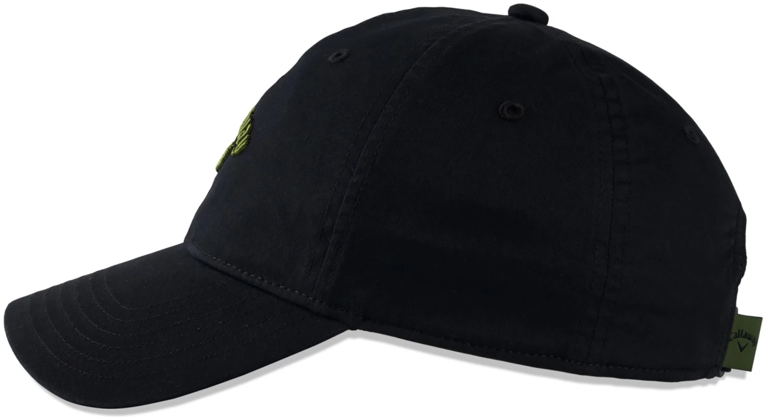 Callaway Men's 2022 Heritage Twill Golf Hat White/kelly Green 6 Callaway Men's 2022 Heritage Twill Golf Hat White/kelly Green - Image 4