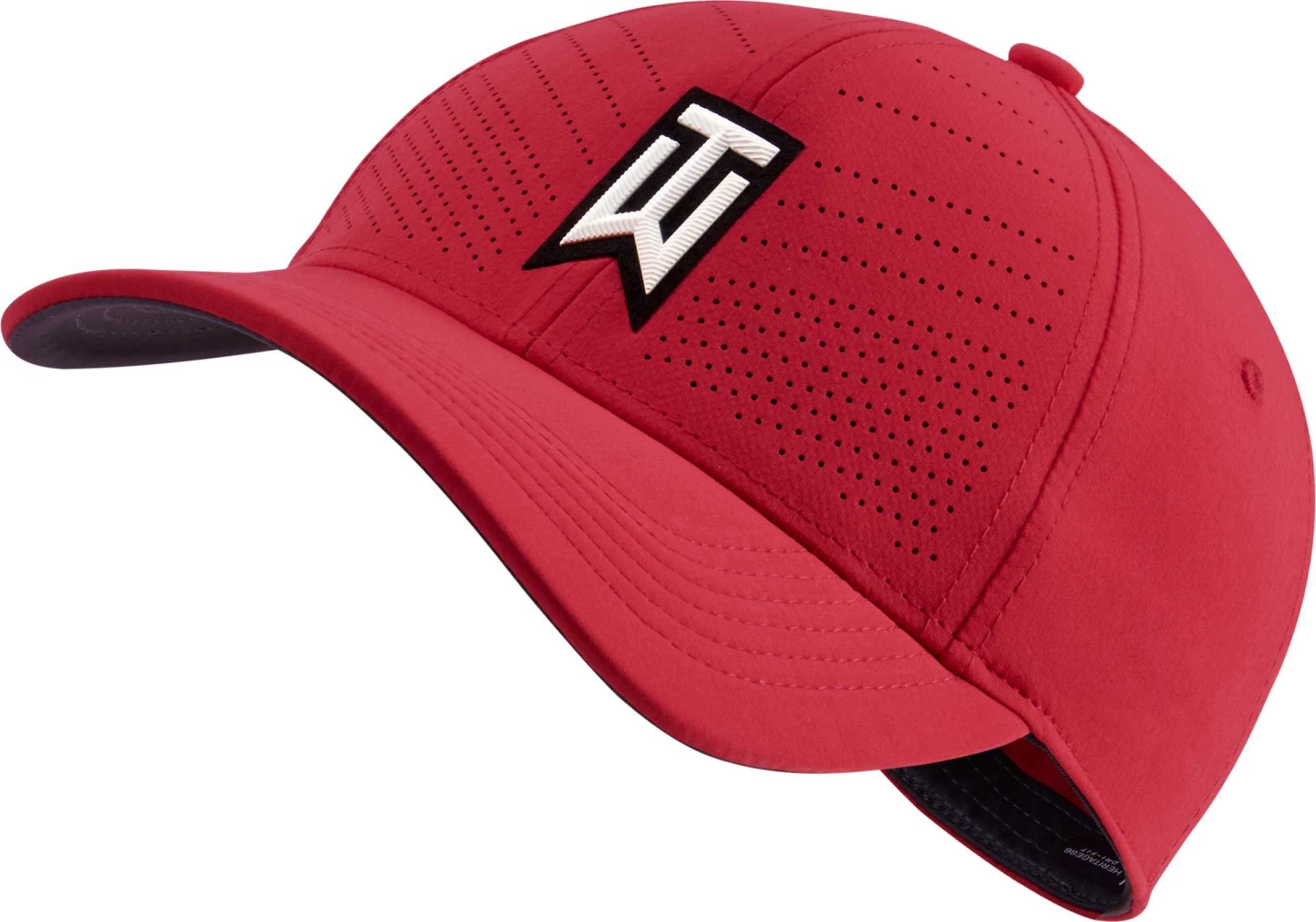 Nike Men's 2020 AeroBill Tiger Woods Heritage86 Perforated Golf Hat Gym Red/black 3 Nike Men's 2020 AeroBill Tiger Woods Heritage86 Perforated Golf Hat Gym Red/black
