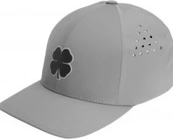 Black Clover Men's Seamless Luck 3 Fitted Golf Hat Grey -Golf Hats Sales Store unnamed file 251