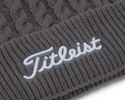 Titleist Men's Cable Knit Pom Pom Golf Hat Grey -Golf Hats Sales Store unnamed file 282