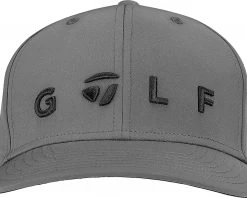 TaylorMade Men's Golf Logo Hat Charcoal