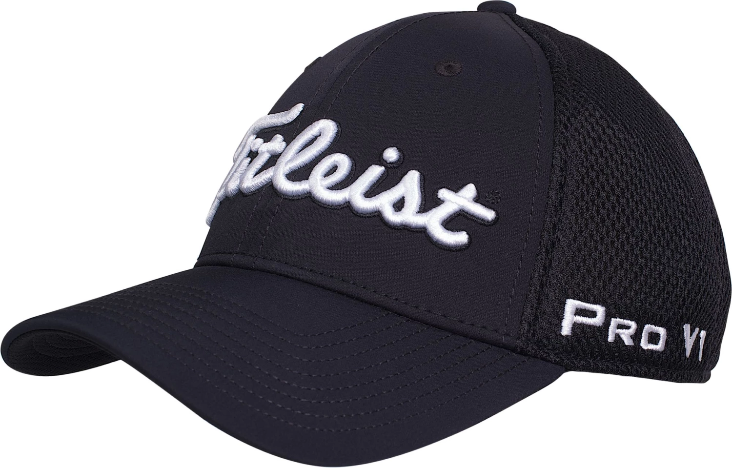 Titleist Men's Tour Sports Mesh Golf Hat White/black 3 Titleist Men's Tour Sports Mesh Golf Hat White/black