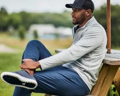 TravisMathew Men's Trip L Golf Hat Heather Grey Pinstripe -Golf Hats Sales Store unnamed file 292