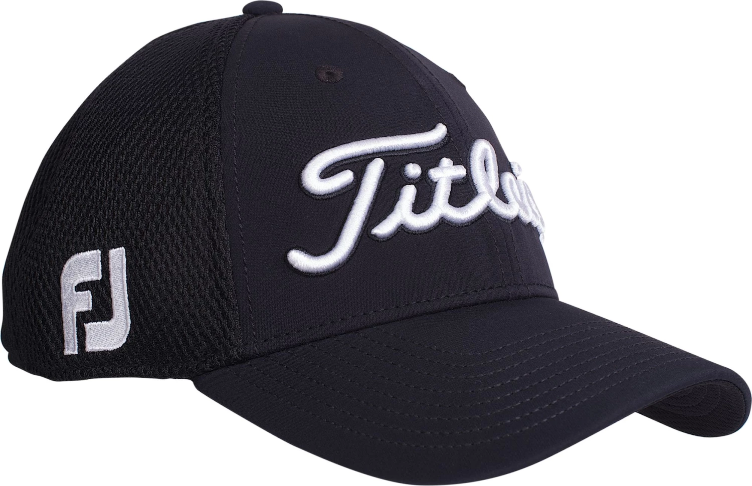 Titleist Men's Tour Sports Mesh Golf Hat White/black 4 Titleist Men's Tour Sports Mesh Golf Hat White/black - Image 2