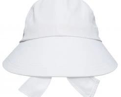 Lady Hagen Women's Wide Brim Golf Hat With Bow White