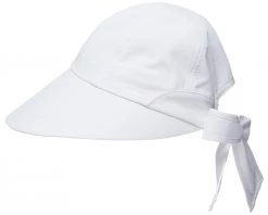 Lady Hagen Women's Wide Brim Golf Hat With Bow White -Golf Hats Sales Store unnamed file 317