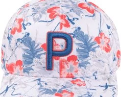 PUMA Men's Nassau P Snapback Golf Hat White/coral -Golf Hats Sales Store unnamed file 353