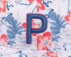 PUMA Men's Nassau P Snapback Golf Hat White/coral -Golf Hats Sales Store unnamed file 354