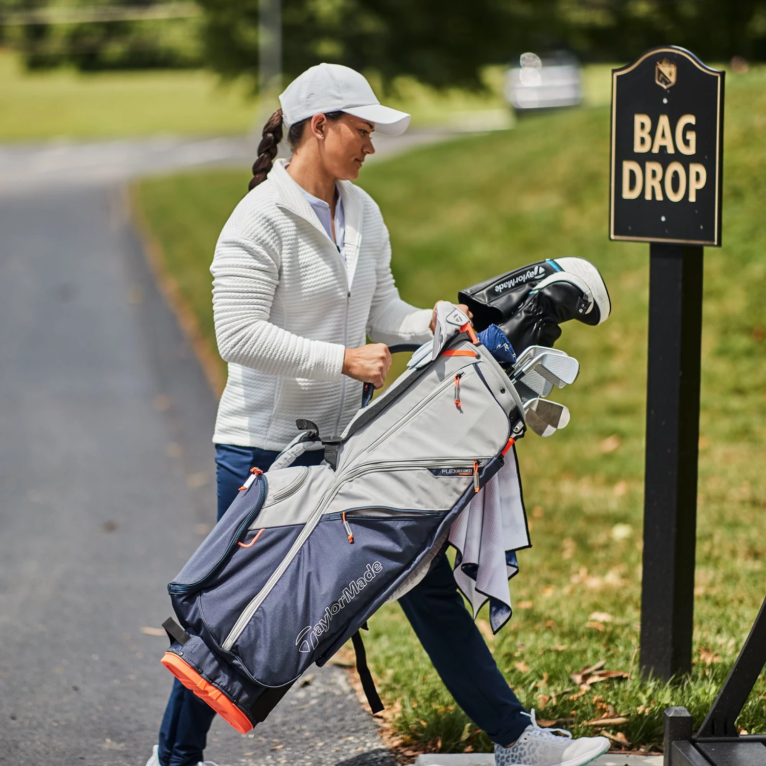Slazenger Women's Tech Perforated Golf Hat White 8 Slazenger Women's Tech Perforated Golf Hat White - Image 6