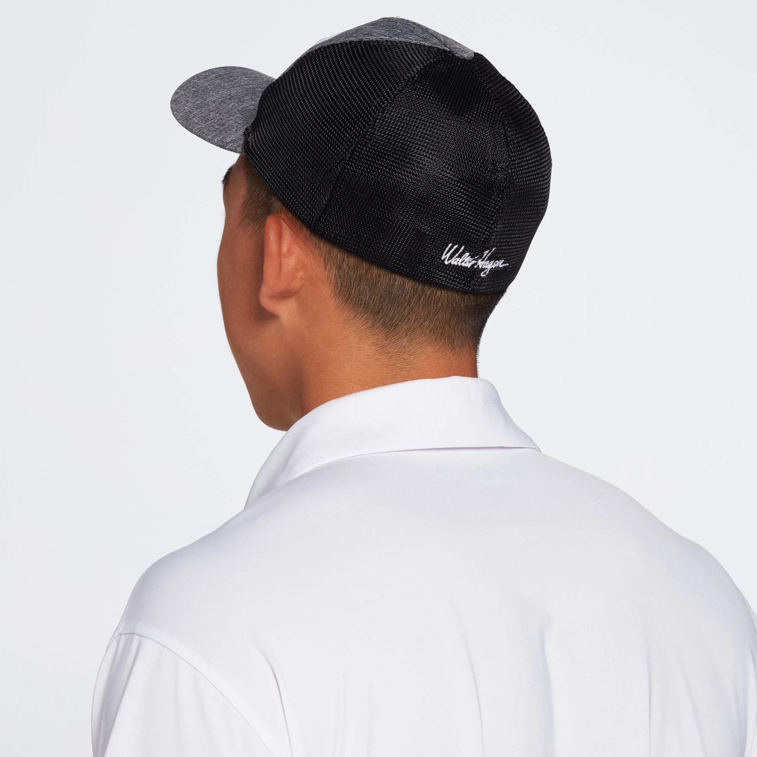 Walter Hagen Men's Americana Stretchfit Golf Hat Light Heather Grey 4 Walter Hagen Men's Americana Stretchfit Golf Hat Light Heather Grey - Image 2