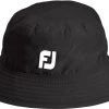 FootJoy Men's DryJoys Tour Bucket Golf Hat Black -Golf Hats Sales Store unnamed file 463